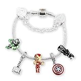 Marvel Armband Anhänger, Superhelden Armband, Marvel Armbänder, Avengers Armband, Marvel Schmuck,...