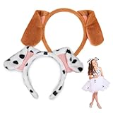 XNIVUIS 2 Stück Stirnband Hundeohren, Cartoon-haarband, Hundeohren Kostüm, Partyzubehör Für...