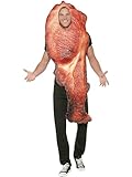 Smiffys Schinkenspeck Kostüm, Rosa, mit Überzug, Sublimationsdruck
