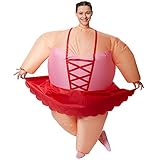 dressforfun 301319 Selbstaufblasbares Unisex Kostüm Ballerina | Batteriebetrieben |...