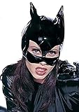 Halloween Karneval Party Kostüm Damen Vinyl Katzenmaske Catwoman