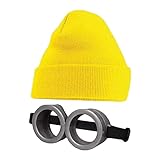 Minion hat und Brille Kinder Gelb Männer Cosplay Brille und hat Minion Kostüm Kinder für...