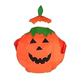 Veroda Unisex Kostüm Kürbis Outfit Kleidung Halloween Party für Erwachsene/Kind (L-Erwachsene)
