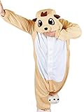 wotogold Tier Erdmännchen Pyjama Unisex Erwachsene Cosplay Kostüme Orange