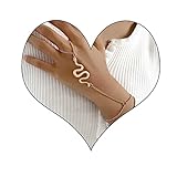 Yienate Gold Schlange Armband Sklavenarmband Persönlichkeit Medusa Armband Fingerkette Hand...