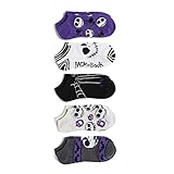 Disney Damen Nightmare Before Christmas No Show, 5er-Pack Lässige Socke, Halloween, Sortiert,...