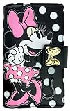 Loungefly Disney Minnie Mouse Kunstleder Geldbörse Snap Flap Clutch, Minnie Maus, Clutch mit...