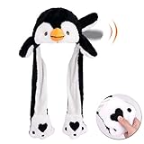 Hopearl Pinguin Hut mit Ohren Bewegen Springen Pop Up Schlagen Hut Plüsch Holiday Cosplay Dress Up...