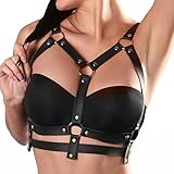 BDSMYEE Harness Damen Leder,BDSMs Dessous leder Dessous Frauen,Leder BH Body Harness Frauen,Sexy...