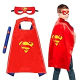 Tydeus Halloween Kostüm Kinder, Capes Rot und Masken für Kinder, Geschenke für Kindergeburtstag...