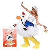 AirSuit® Aufblasbares Kostüm Huhn | Ausgefallenes Auflbaskostüm | Premium Qualität | Größe...