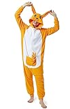 SIYUE Onesie Kostüm Känguru Pyjama Relaxo Erwachsene Tier Relax Kostuem Damen Fasching Halloween...