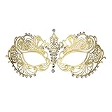 Thmyo Halloween Maske Maske Laser geschnittene Metall Damen Maskerade Maske venezianische Maske...