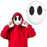 LOHAME Shy Maske Jungen Lustige Maske Halloween Maske Weiße Voll Face Maske Jumpman Karnevalmaske...
