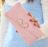 YasLa Roele Brieftasche Frau Scrub Langen Abschnitt Mickey Kopf magnetische Schnalle geneigten Cover...