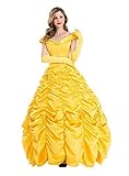 Zhangjianwangluokeji Damen Kleid Golden Cosplay Erwachsene Halloween Fasching Kostüm (M)