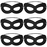 Skylety 6 Stück Halloween Maskerade Augenmasken Halloween Ball Kostüm mit Elastischem Band Männer...