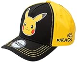 Pokemon Pikachu Head | Baseballkappe | Schwarz - Einheitsgröße