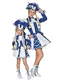 PARTY DISCOUNT Kinder-Kostüm Tanzmariechen blau-weiß-silber Gr. 116