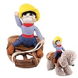 1-Teiliges Haustierkostüm, Kreatives Hundekostüm, Cowboy-Reiter-Stil, Halloween-Hundekostüm,...