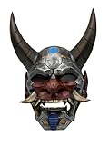 maskshop Venice Tragbare Samurai Oni Maske – Handgefertigte Japanische Dämonenmaske aus Resin im...