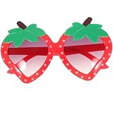 Erdbeer-Sonnenbrille, Retro, lustig, modisch, niedlich, Kostüm, Party, Brille, Mottoparty,...