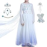 CANBERRIES Eiskönigin Elsa Kleid Mädchen, Elsa Prinzessin Kostüm Mädchen Serie, Perfekt für...