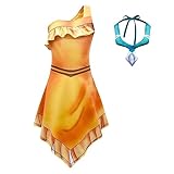 Lito Angels Prinzessin Pocahontas Kostüm Kleid Verkleidung mit Halskette für Kinder Mädchen,...