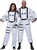 ESPA / FunnyFashion Weißes Astronaut Kostüm für Erwachsene