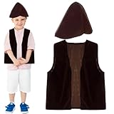 Hirten Kostüm Kinder Weste Hut Hirtenkostüm Schäfer Krippenspiel 22669