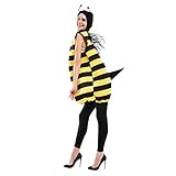 EraSpooky Biene Kostüm Halloween Bienchen Bienenkostüm für Erwachsene Unisex