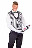 Festartikel Müller Herren Kostüm Butler Weste schwarz-weiß Karneval Fasching Gr.52