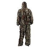 Zicac 3D Ghillie Tarnanzug Dschungel Ghillie Suit Woodland Camouflage Anzug Kleidung Für Jagd...