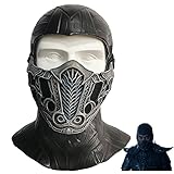 LePyCos Sub Zero Full Head Mask Latex Mortal Kombat 2021 Movie Cosplay Masquerade Party Costume...