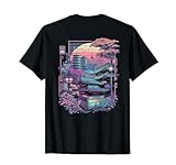 Backprint Vaporwave Japan Futurismus Cyberpunk City T-Shirt