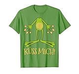 Froschkönig Frosch Kostüm Küss Mich Fasching Karneval T-Shirt