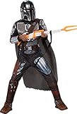 Rubie's Mandalorian Kostüm mit Rüstung Kind (702212-L),Grau
