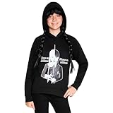 Wednesday Kapuzenpullover Mädchen Halloween Hoodie Schwarz Pullover Kinder Teenager 7-16 Jahren...