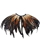 keland Gothic Feder Umhang Schal Bolero Kragen Federumhang Federkragen Federjacke Schultertuch...