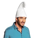 Boland 01354 - Zwergenmütze, aus Filz, weiß, Unisex, Hut, Mütze, Märchen, Gnom, Kostüm,...