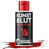 Monsters'n'Masquerade® – Profi Kunstblut 150ml | SFX Blut-Gel aus Deutschland | Parfümfrei +...