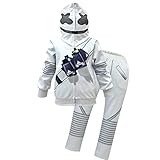laughZuaia Kinder Jungen Mädchen Lustige Kostüme Outfits DJ Slime Face Zipper Tops Jacke und Hose...