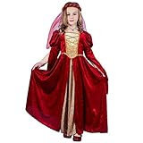 SEA HARE Mittelalterliche Renaissance Mädchen Prinzessin Kleid (M :7-9 Jahre)