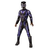 Rubie's Offizielles Luxuskostüm Black Panther, Avengers, Kampfanzug, Kindergröße L, 8-10 Jahre,...