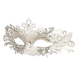 Hoshin Maskerade Maske, Karneval Dekorationen Venezianische Masken für Frauen (Weiß)
