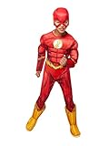 Rubie's Official DC Superhero The Flash Deluxe Kinderkostüm, Kindergröße klein, Alter 3-4 Jahre.