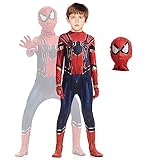 Formemory Spider Kostüm Kinder Superhero Spider Cosplay Kostüme mit Maske,3D Spider Kostüm...