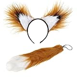 Widmann 10017 - Verkleidungsset Fuchs, Haarreif mit Ohren und Schwanz, Mottoparty, Karneval