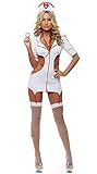 Shawa Damen Frauen Lingerie Babydolls Pflegeuniformen Versuchung Cosplay Rollenspiele Push-up...