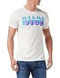 Miami Vice Herren Og Logo T-Shirt, Weiß, L